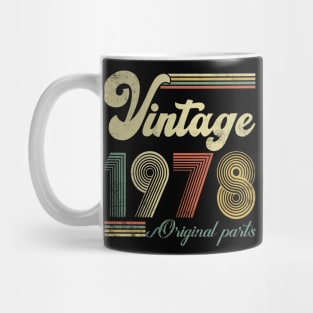 Vintage 1978 46th Birthday Gift Men Women 46 Years Old Mug